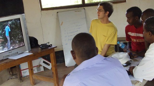 Teaching film in Dadaab