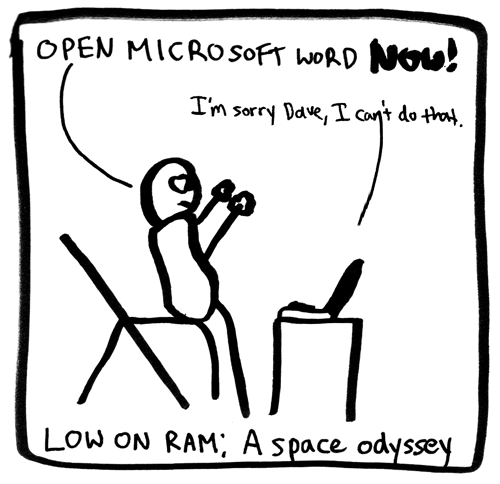 Webcomic: Low on Ram